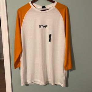 Mens Oakley 3/4 sleeve shirt